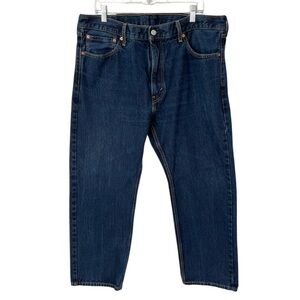 Levis 505 Jeans Mens 40x29 Blue Straight Leg Dark Wash Denim 100% Cotton